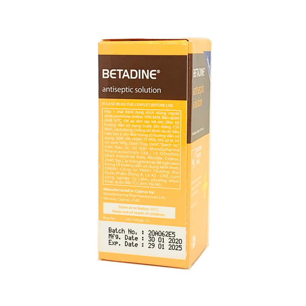 Betadine Antiseptic solution 10% 30ml